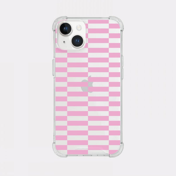 [Mademoment] Coloring Pink Design Clear Phone Case (3 Types)