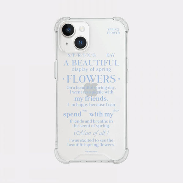 [Mademoment] Spring Of Love Design Clear Phone Case (3 Types)