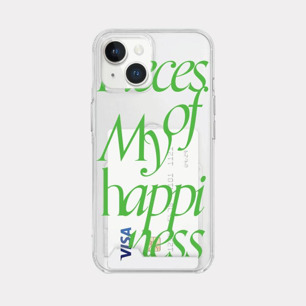 [Mademoment] Pieces Of Lettering Design Clear Phone Case (3 Types)