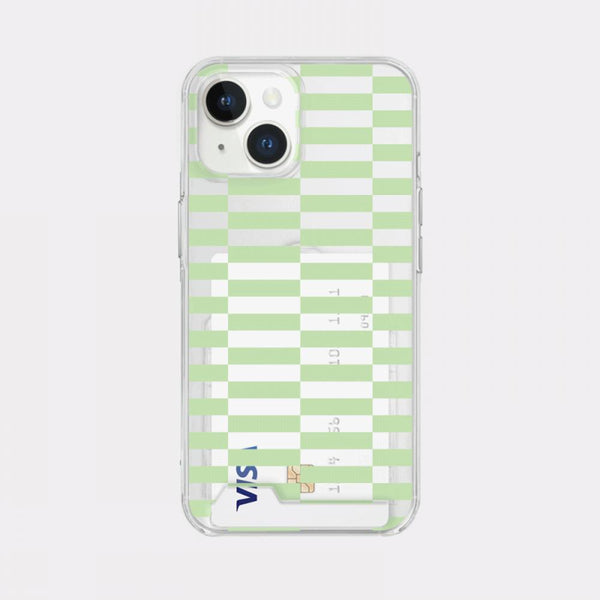 [Mademoment] Coloring Green Design Clear Phone Case (3 Types)