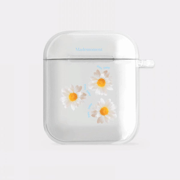 [Mademoment] Pure Daisy Design Clear AirPods Case