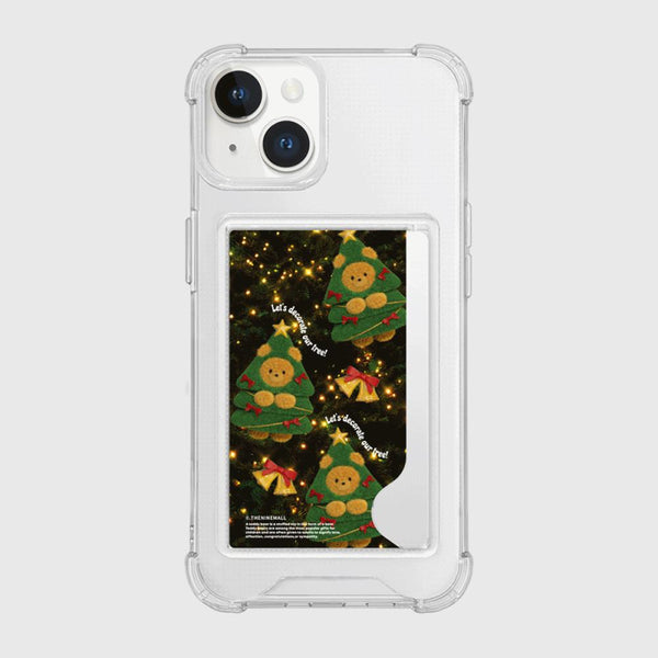 [THENINEMALL] Pattern Tree Gummy Clear Phone Case (4 types)