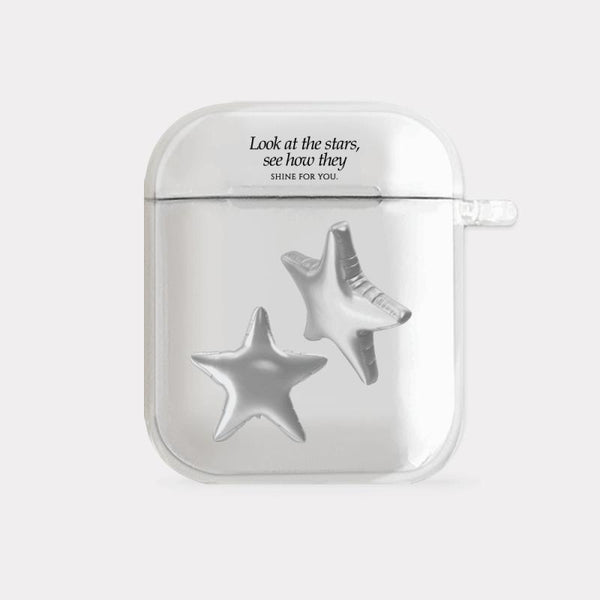 [Mademoment] Balloon Shinning Star Design Clear AirPods Case