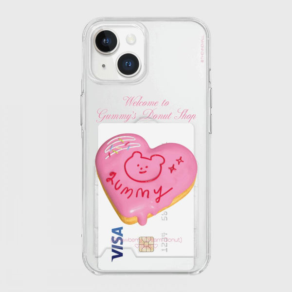 [THENINEMALL] Gummy Donut Shop Clear Phone Case (3 types)