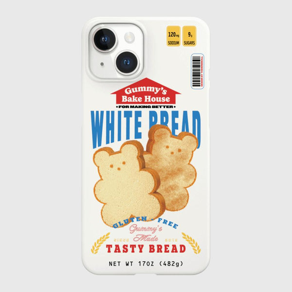 [THENINEMALL] Bread Gummy Hard Phone Case (2 types)