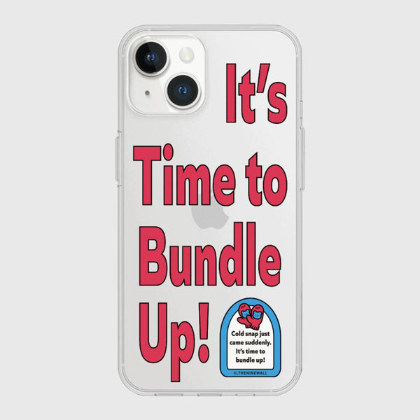 [THENINEMALL] Time To Bundle Up Clear Phone Case (3 types)