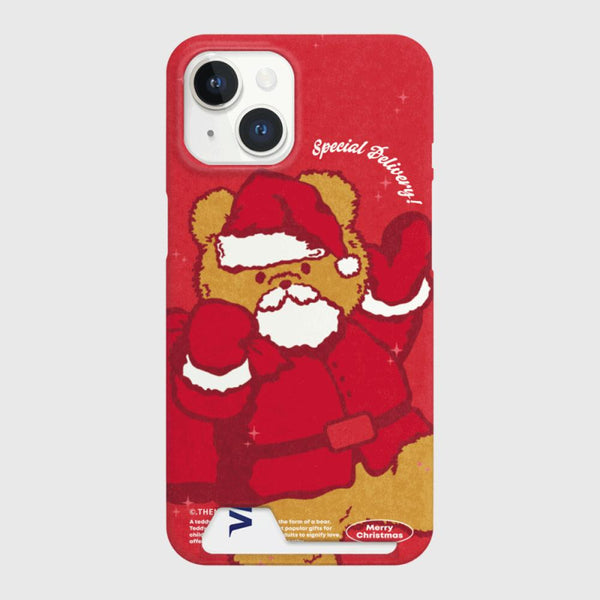 [THENINEMALL] Vintage Santa Gummy Hard Phone Case (2 types)