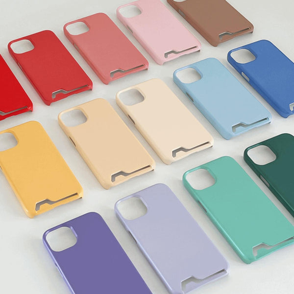 [Mademoment] Pastel Plain Design Phone Case