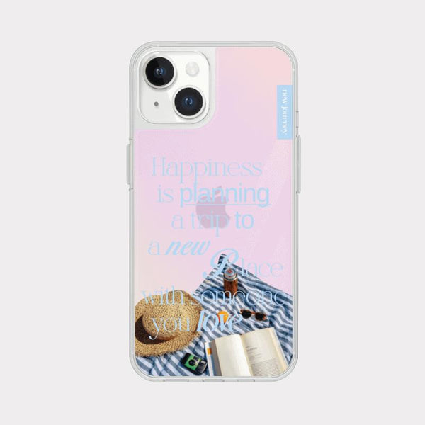 [Mademoment] Happy Plan Design Glossy Mirror Phone Case