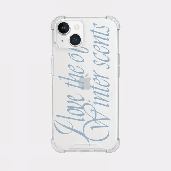 [Mademoment] Love The Scents Lettering Design Clear Phone Case (3 Types)