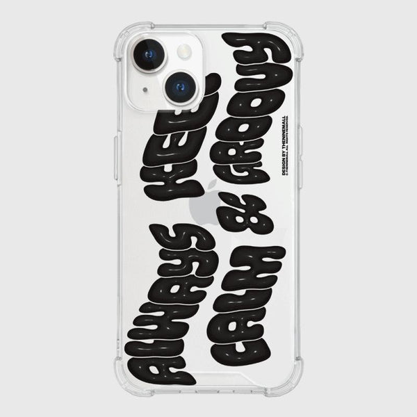 [THENINEMALL] Calm And Groovy Clear Phone Case (4 types)