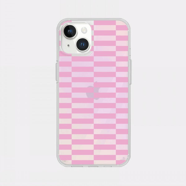 [Mademoment] Coloring Pink Design Glossy Mirror Phone