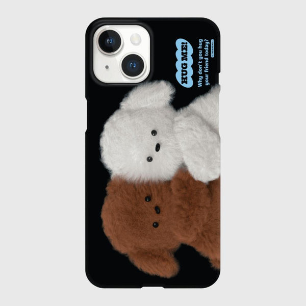 [THENINEMALL] Big Hug Puppy Hard Phone Case (2 types)