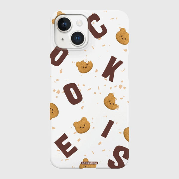 [THENINEMALL] Cookies Alphabet Pattern Hard Phone Case (2 types)