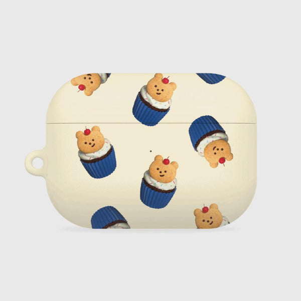 [THENINEMALL] Pattern Gummy Muffin AirPods Hard Case