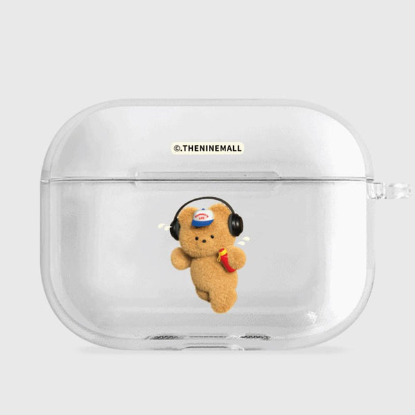 [THENINEMALL] Running Gummy AirPods Clear Case