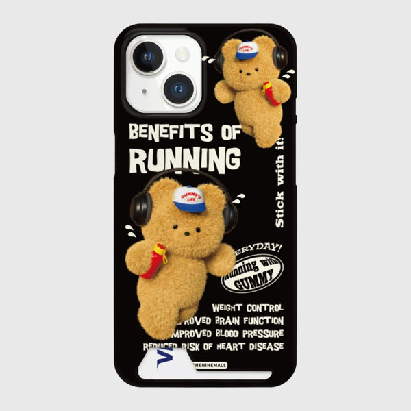 [THENINEMALL] Running Gummy Hard Phone Case (2 types)