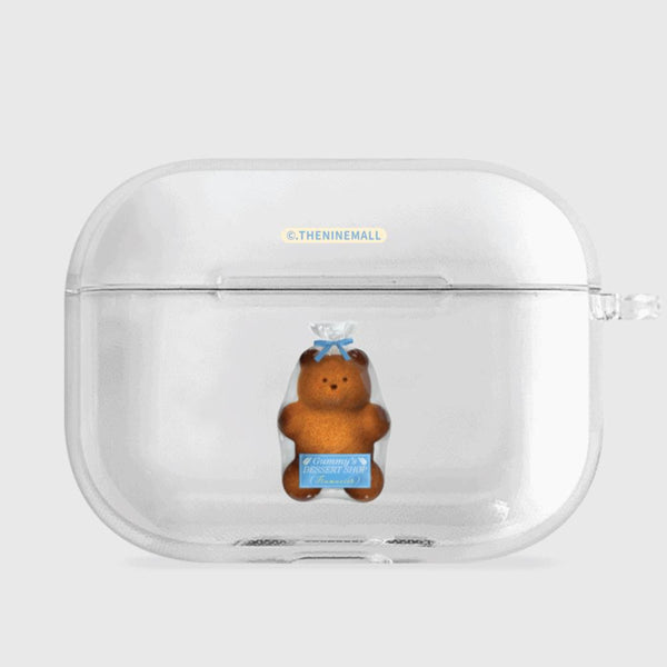 [THENINEMALL] Gummy Financier AirPods Clear Case