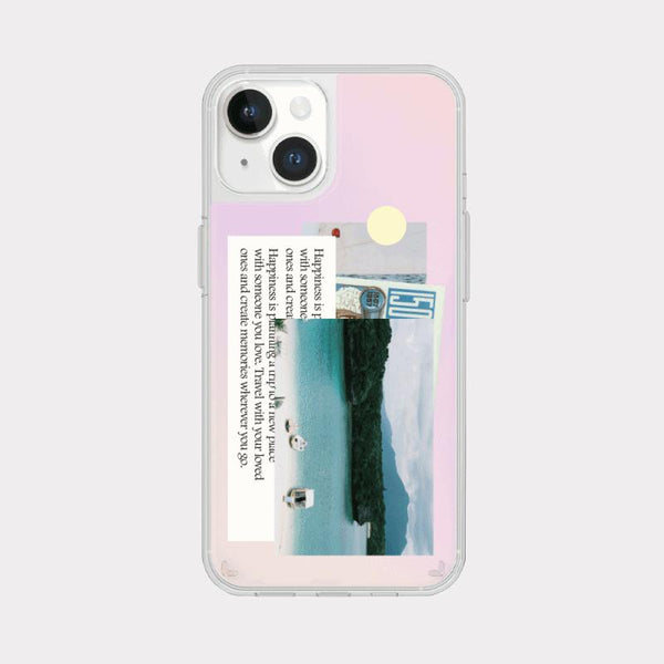 [Mademoment] Trip Sticker Design Glossy Mirror Phone Case