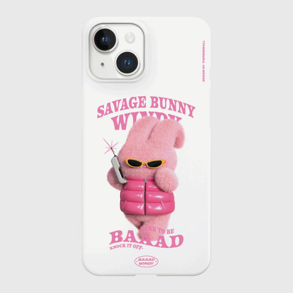 [THENINEMALL] Puffer Bad Windy Hard Phone Case (2 types)