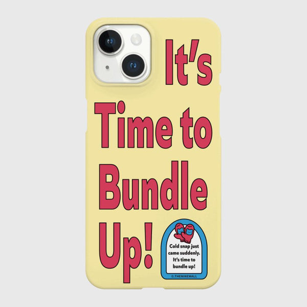 [THENINEMALL] Time To Bundle Up Hard Phone Case (2 types)