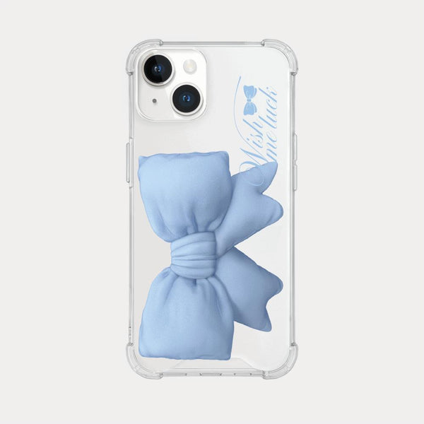 [Mademoment] Big Wish Ribbon Design Clear Phone Case (3 Types)