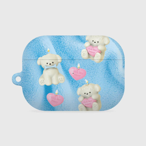 [THENINEMALL] Puppy Candle AirPods Hard Case