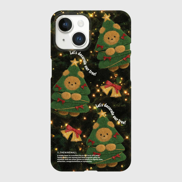 [THENINEMALL] Pattern Tree Gummy Hard Phone Case (2 types)