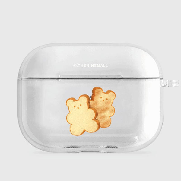 [THENINEMALL] Bread Gummy AirPods Clear Case