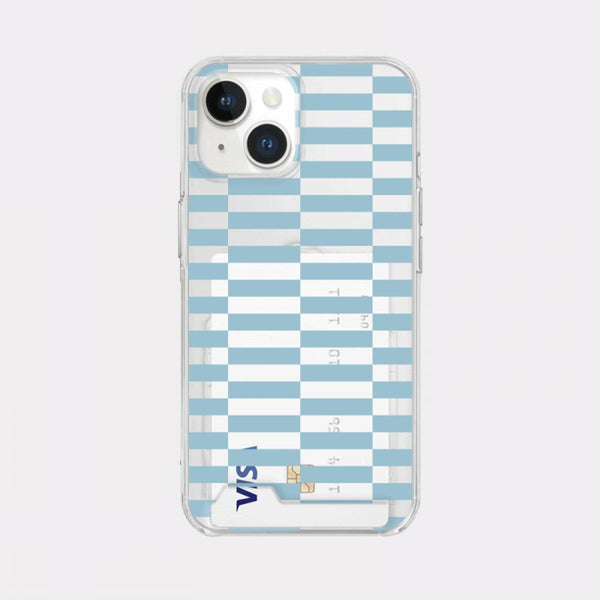 [Mademoment] Coloring Blue Design Clear Phone Case (3 Types)