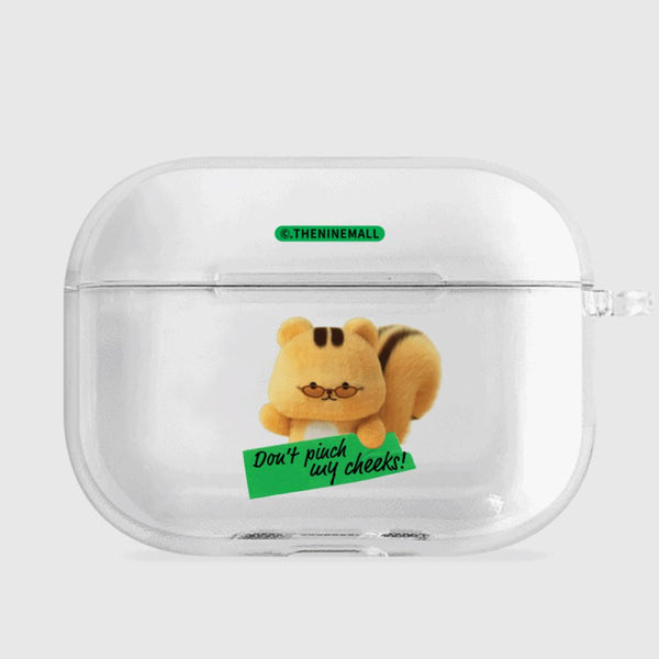 [THENINEMALL] Fabulous Chipmunk AirPods Clear Case