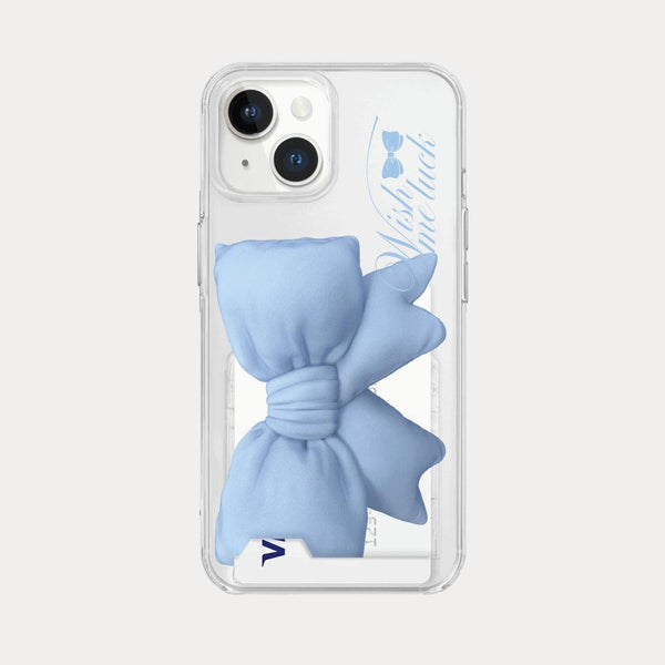 [Mademoment] Big Wish Ribbon Design Clear Phone Case (3 Types)