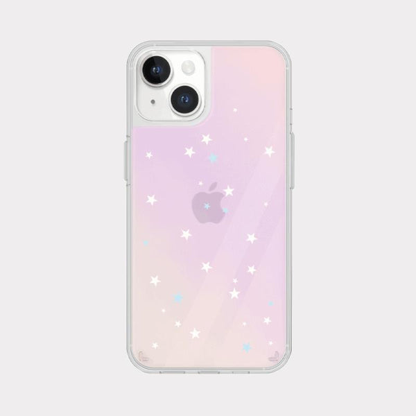 [Mademoment] Twinkle Star Pattern Design Glossy Mirror Phone Case