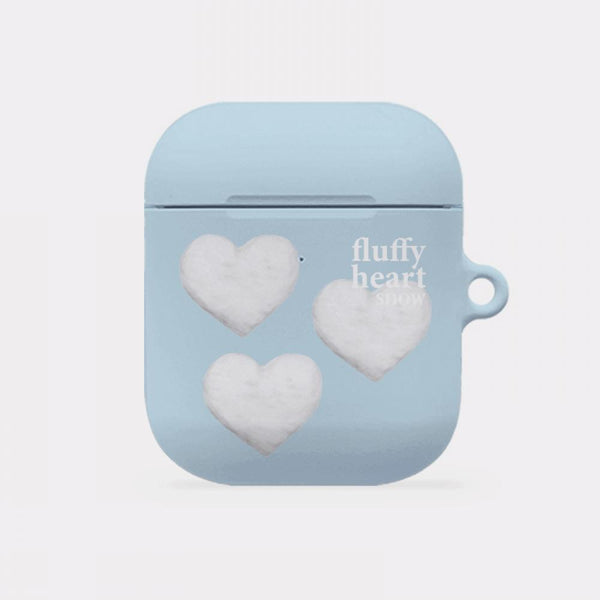 [Mademoment] Pattern Fluffy Heart Snow Design AirPods Case