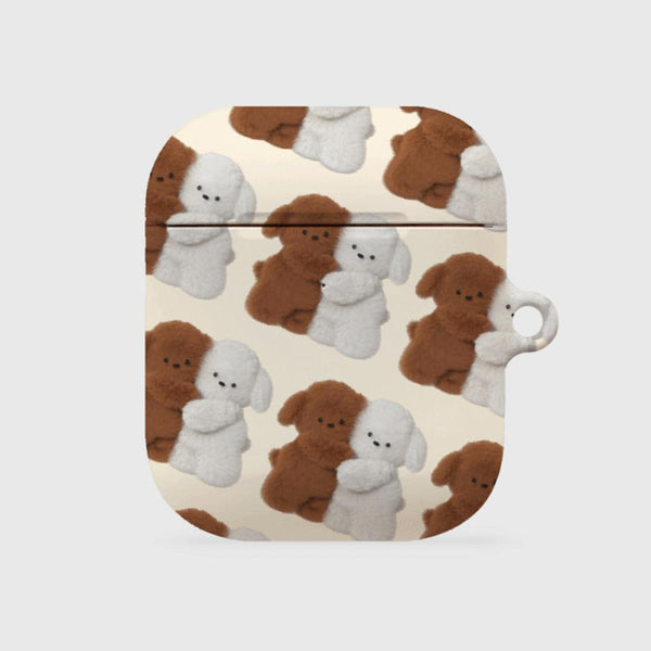 [THENINEMALL] Pattern Hug Puppy AirPods Hard Case