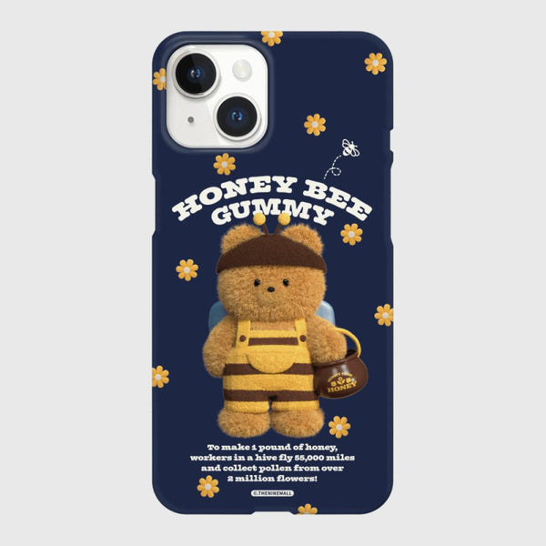 [THENINEMALL] Honey Bee Gummy Hard Phone Case (2 types)