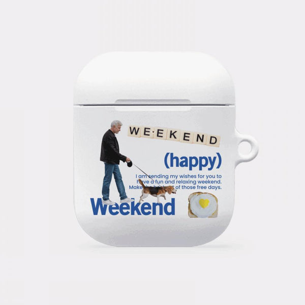 [Mademoment] Happy Weekend Design AirPods Case