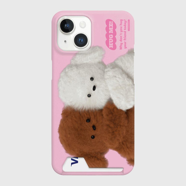 [THENINEMALL] Big Hug Puppy Hard Phone Case (2 types)