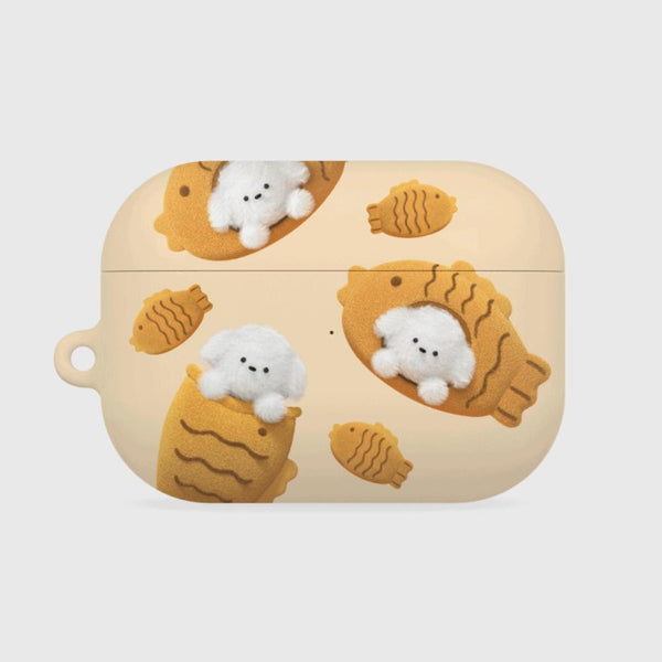 [THENINEMALL] Pattern Fish Bread Puppy AirPods Hard Case