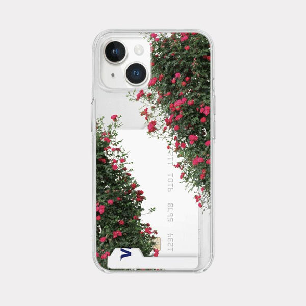 [Mademoment] Summer Rose Design Clear Phone Case (3 Types)