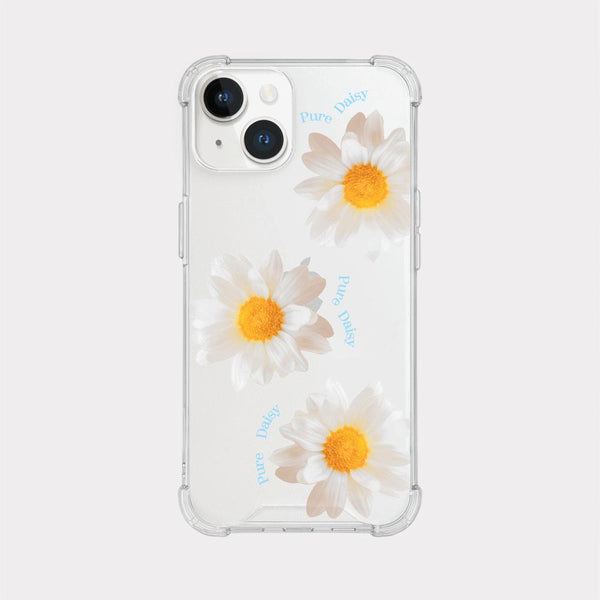 [Mademoment] Pure Daisy Design Clear Phone Case (3 Types)