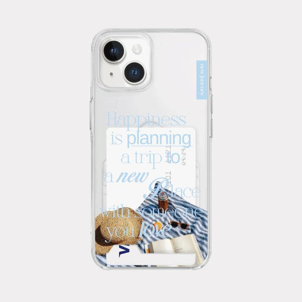 [Mademoment] Happy Plan Design Clear Phone Case (3 Types)