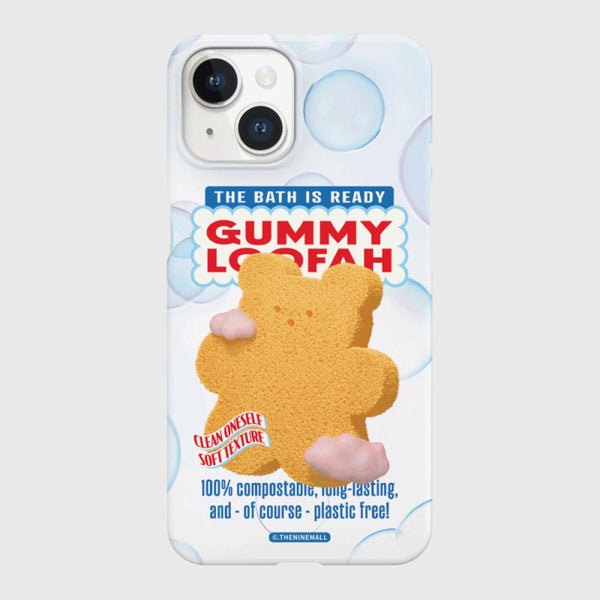 [THENINEMALL] Loofah Gummy Hard Phone Case (2 types)