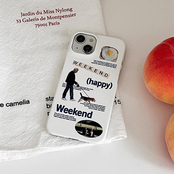 [Mademoment] Happy Weekend Design Phone Case