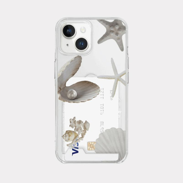 [Mademoment] Vintage Shell Design Clear Phone Case (3 Types)