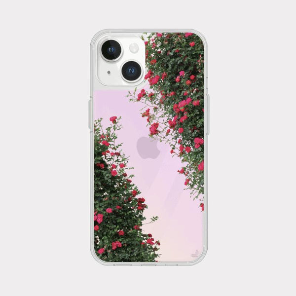 [Mademoment] Summer Rose Design Glossy Mirror Phone Case