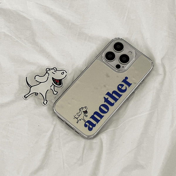 [Mademoment] Another Dog Design Glossy Mirror Phone Case