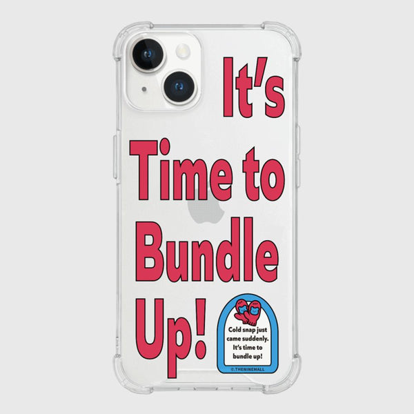 [THENINEMALL] Time To Bundle Up Clear Phone Case (3 types)