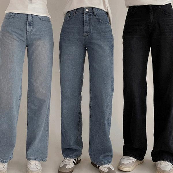 [SLOWAND] #SLOWMADE Late Semi-wide Denim Pants (3 Colors)