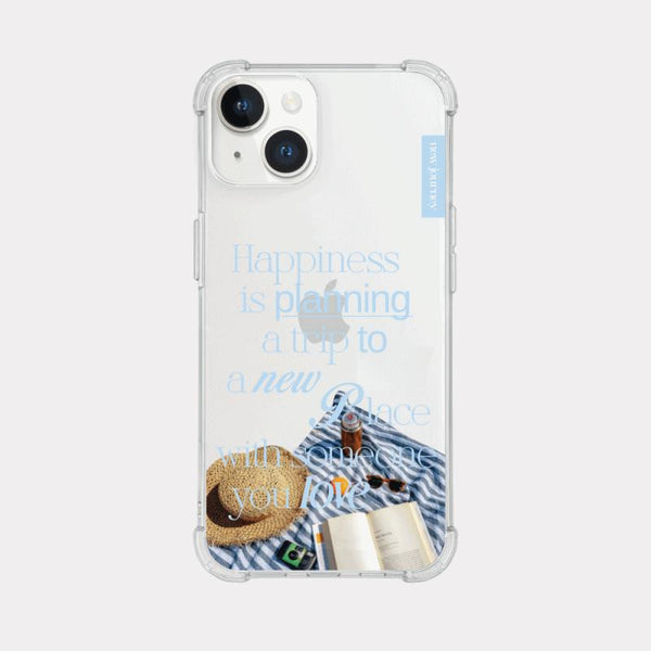 [Mademoment] Happy Plan Design Clear Phone Case (3 Types)